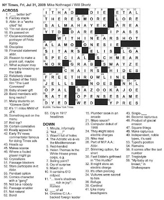 Renoir subject crossword clue